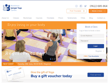 Tablet Screenshot of iyengar-yoga.co.uk