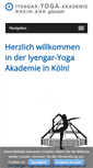 Mobile Screenshot of iyengar-yoga.de